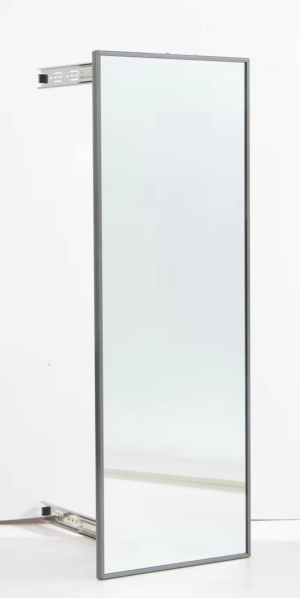 Slide-In Wardrobe Mirror, Grey Frame